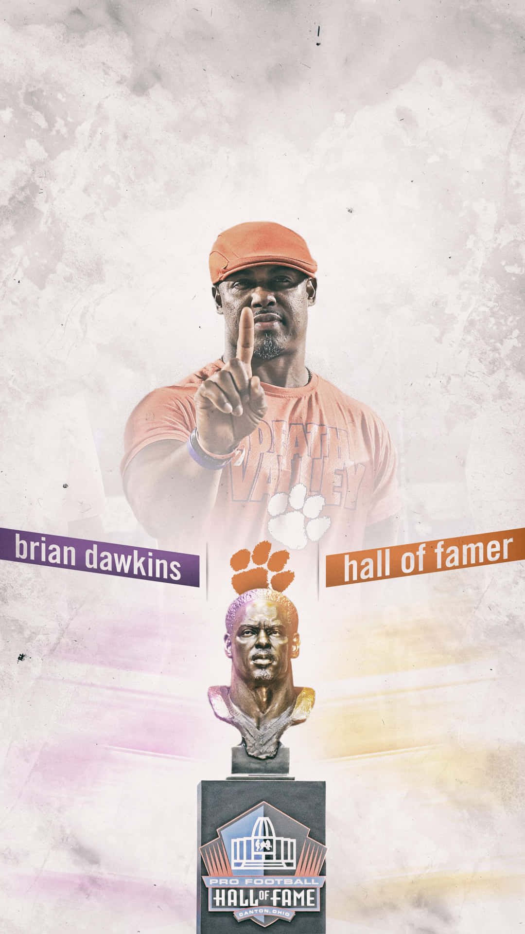 Show Off Your Clemson Pride With This Branded Wallpaper For Iphone Background