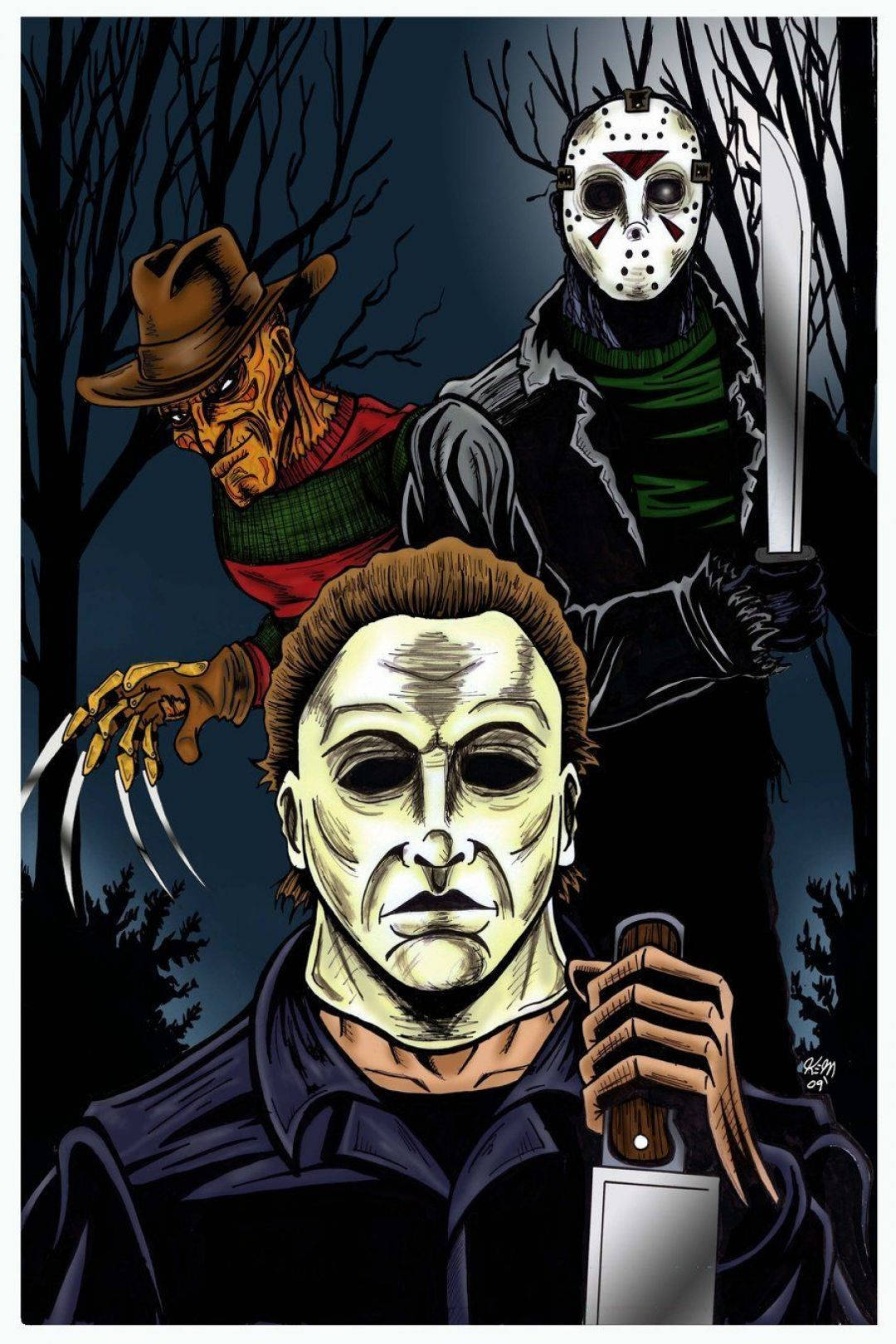 Show Off Your Favorite Horror Movie With The Michael Myers Iphone Wallpapers. Background