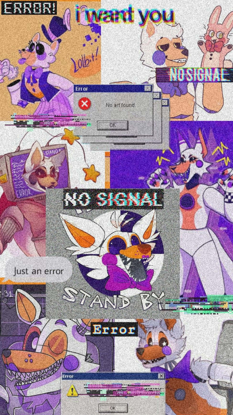 Show Off Your Fun Personality With Colorful Lolbit Wallpaper Background