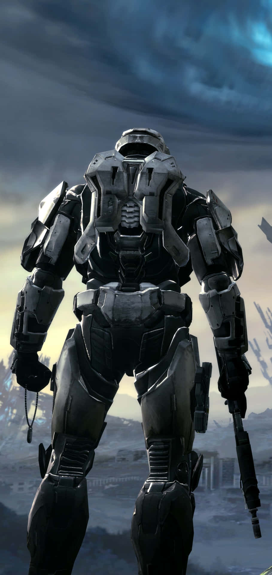 Show Off Your Love For Halo With This Master Chief Phone Cover Background