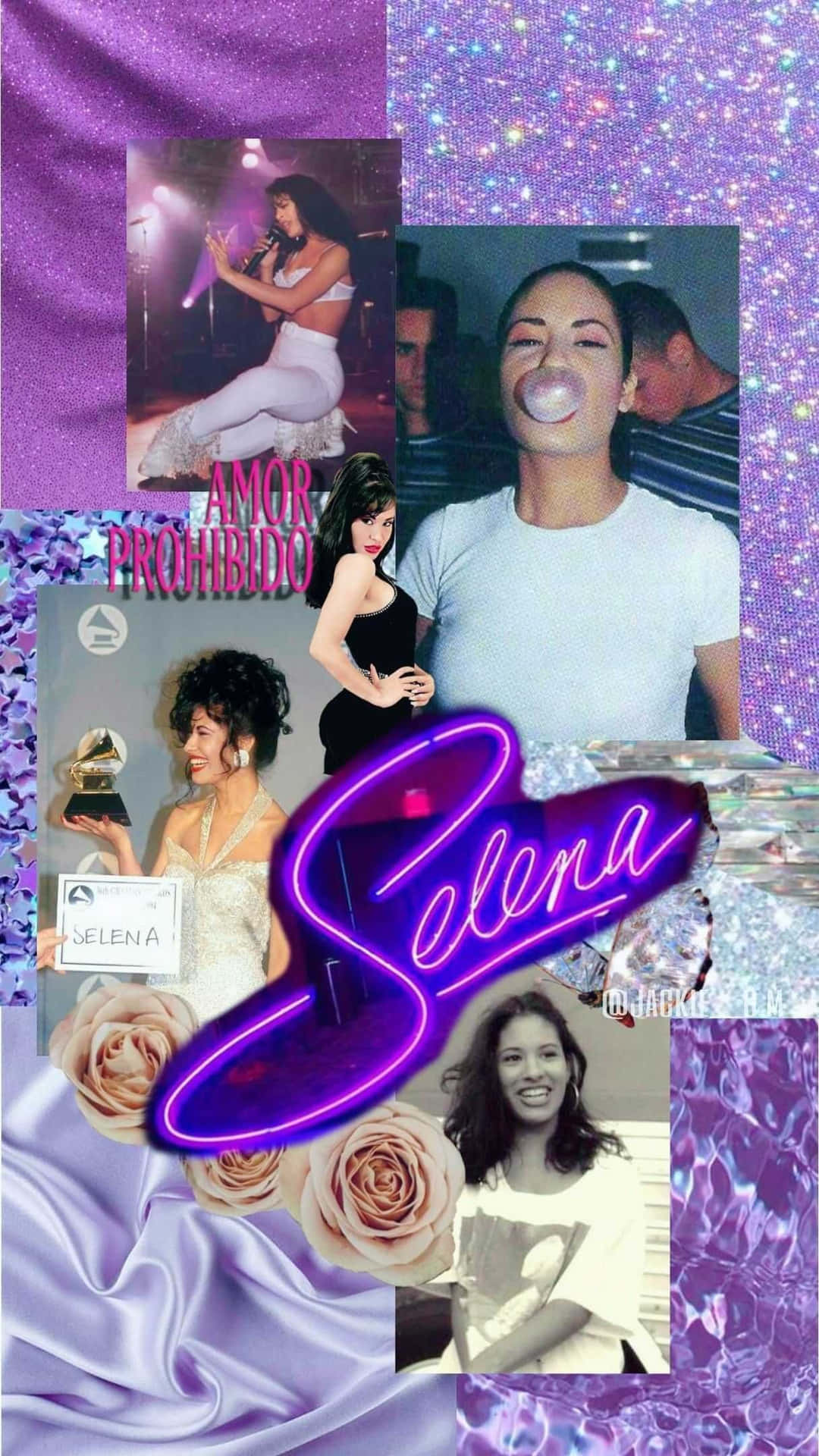 Show Off Your Love For Latina Icon Selena Quintanilla With This Stylish Iphone Background