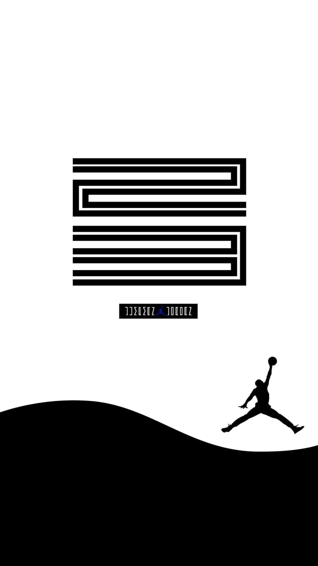 Show Off Your Love Of Basketball With The Jordan Logo Phone Background