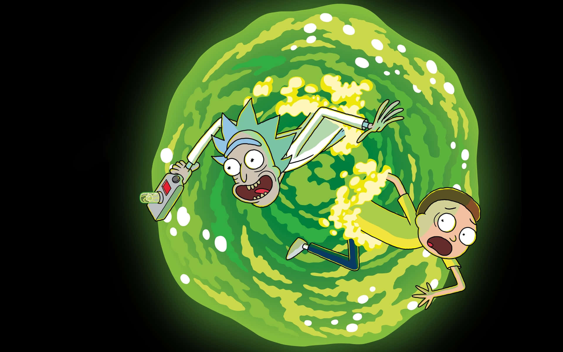 Show Off Your Love Of Rick And Morty With This Fun And Cool Macbook Sticker Background