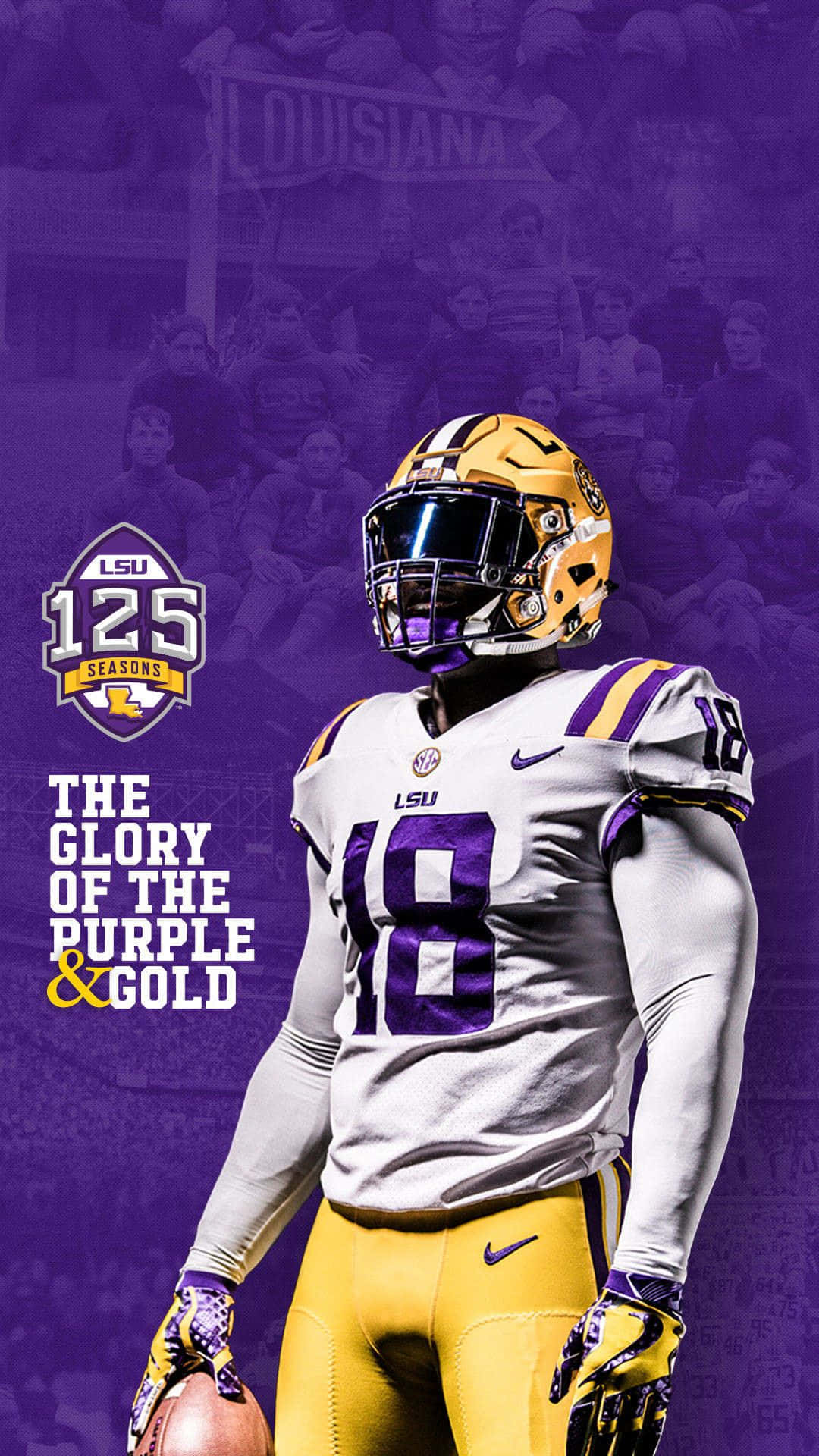 Show Off Your Lsu Spirit With The Official Lsu Iphone! Background