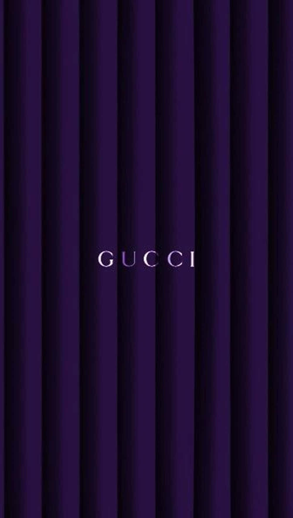 Show Off Your Style In Purple Gucci Background