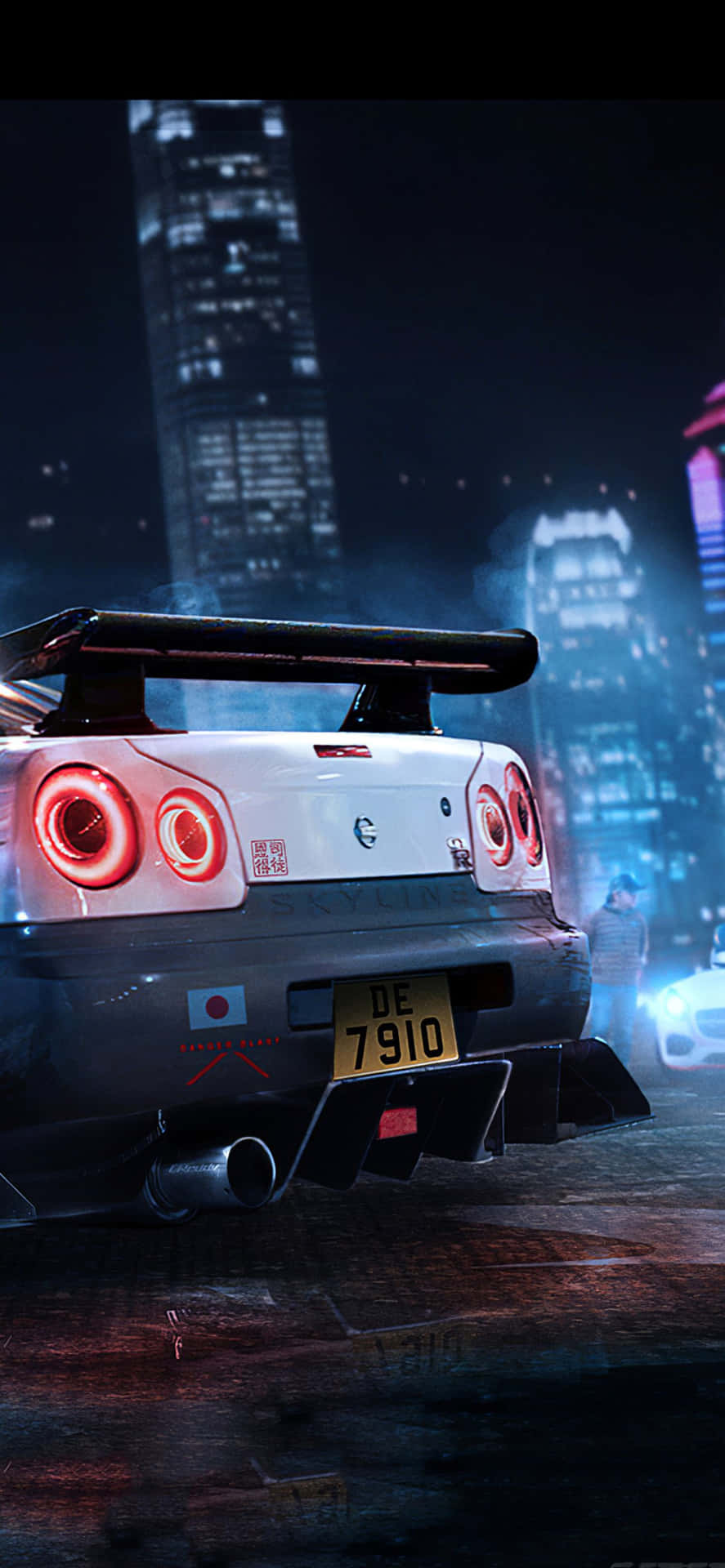Show Off Your Style With The Nissan Skyline Iphone Background