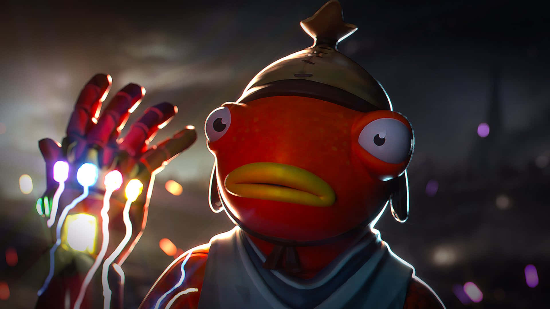 Show Off Your Unique Style With Fortnite's Fishstick Skin Background