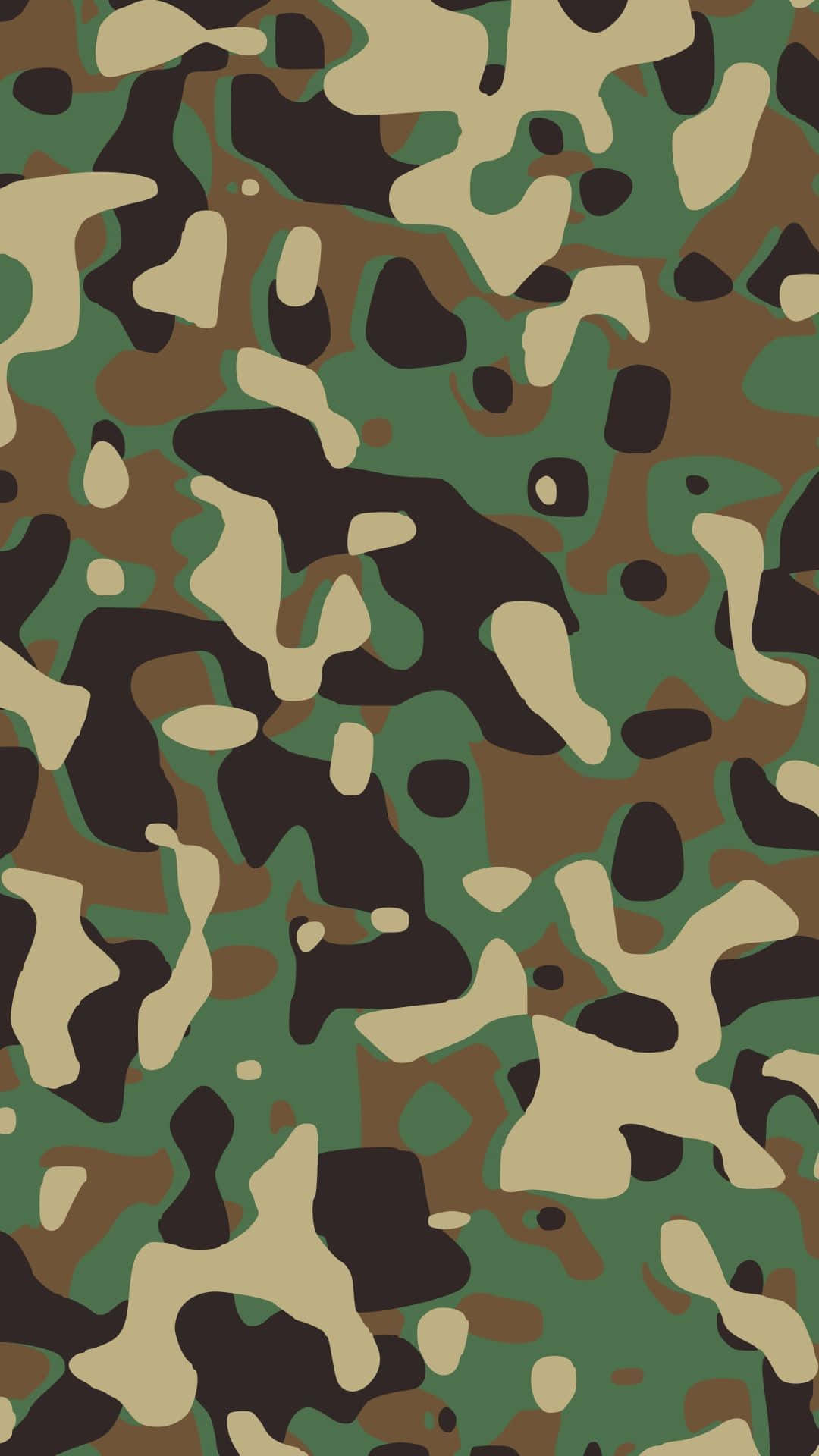 Show Off Your Wild Side With This Bright Green Camo Print. Background