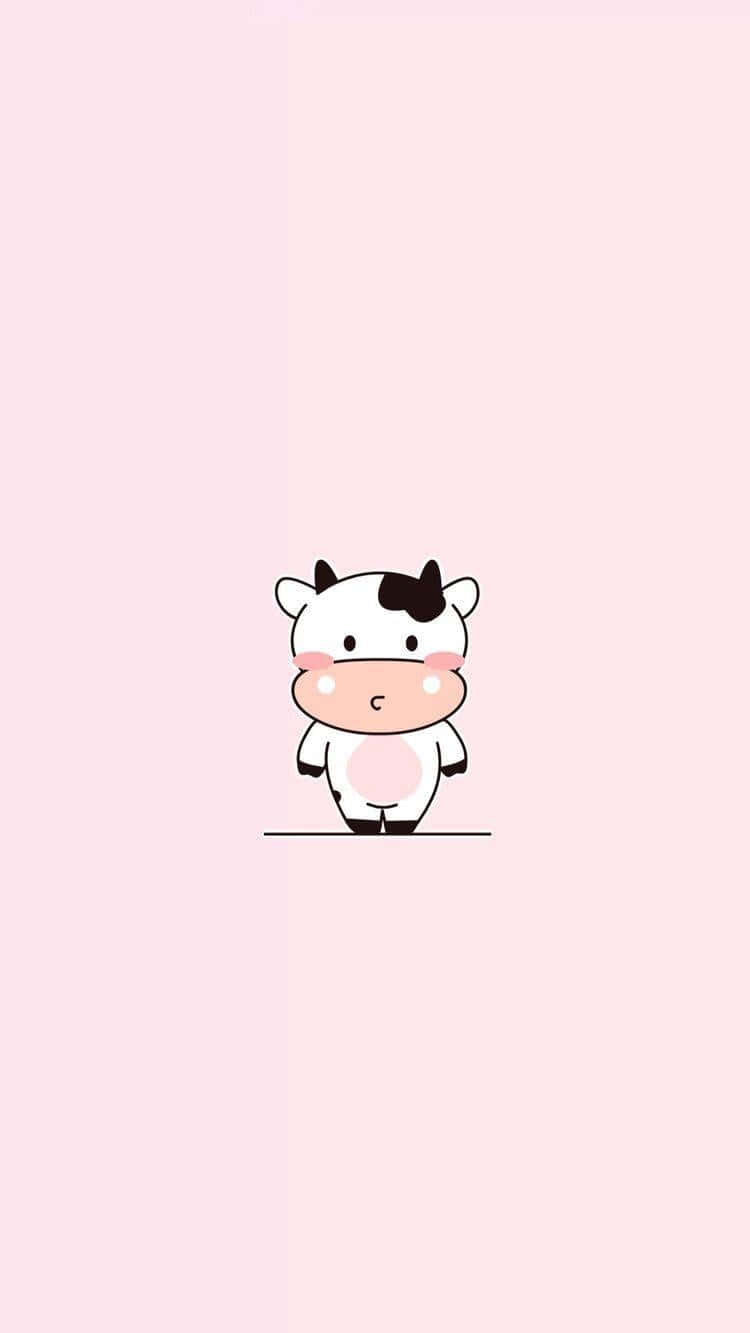 Show Some Love To This Kawaii Cow Background