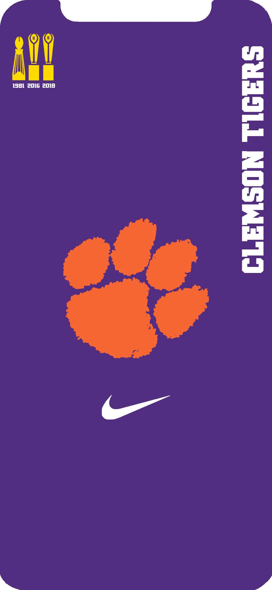 Show Your Clemson Pride With This Sleek And Stylish Iphone Background