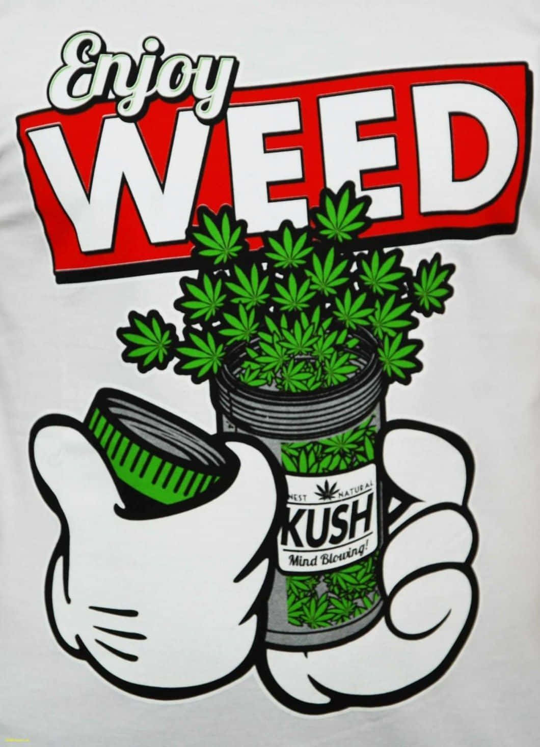 Show Your Confidence In Yourself, Living Life As If You Are Always At The Top Of Your Game, With Shit Dope Weed. Background