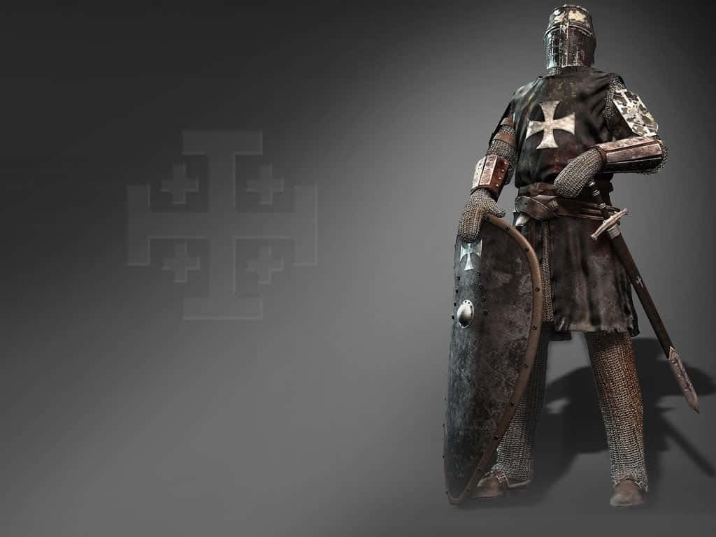 Show Your Courage And Strength With A Crusader Armor! Background