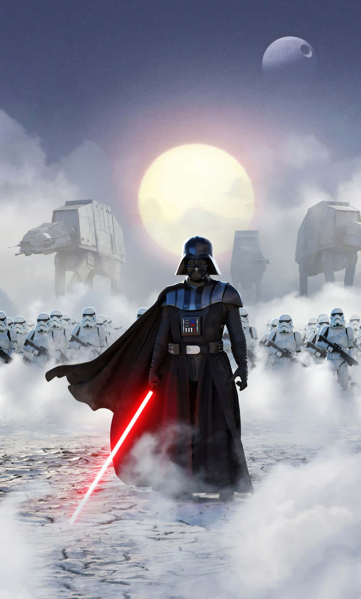 Show Your Dark Side With The Darth Vader Iphone Background