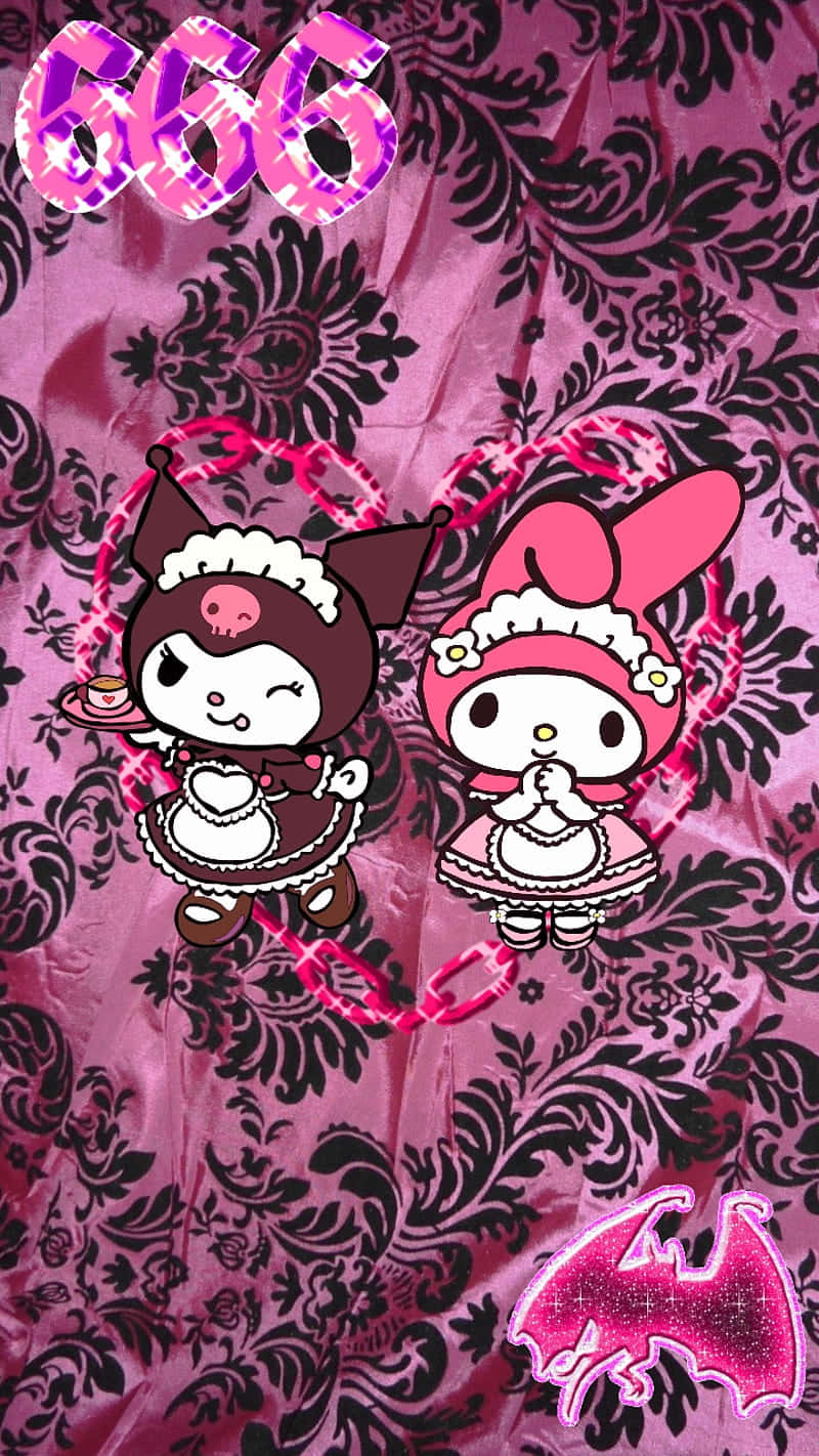 Show Your Emo Side With Hello Kitty Background