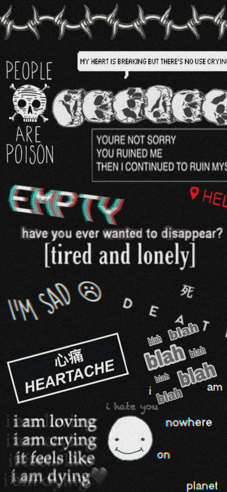 Show Your Emotional Side With An Emo Iphone Background