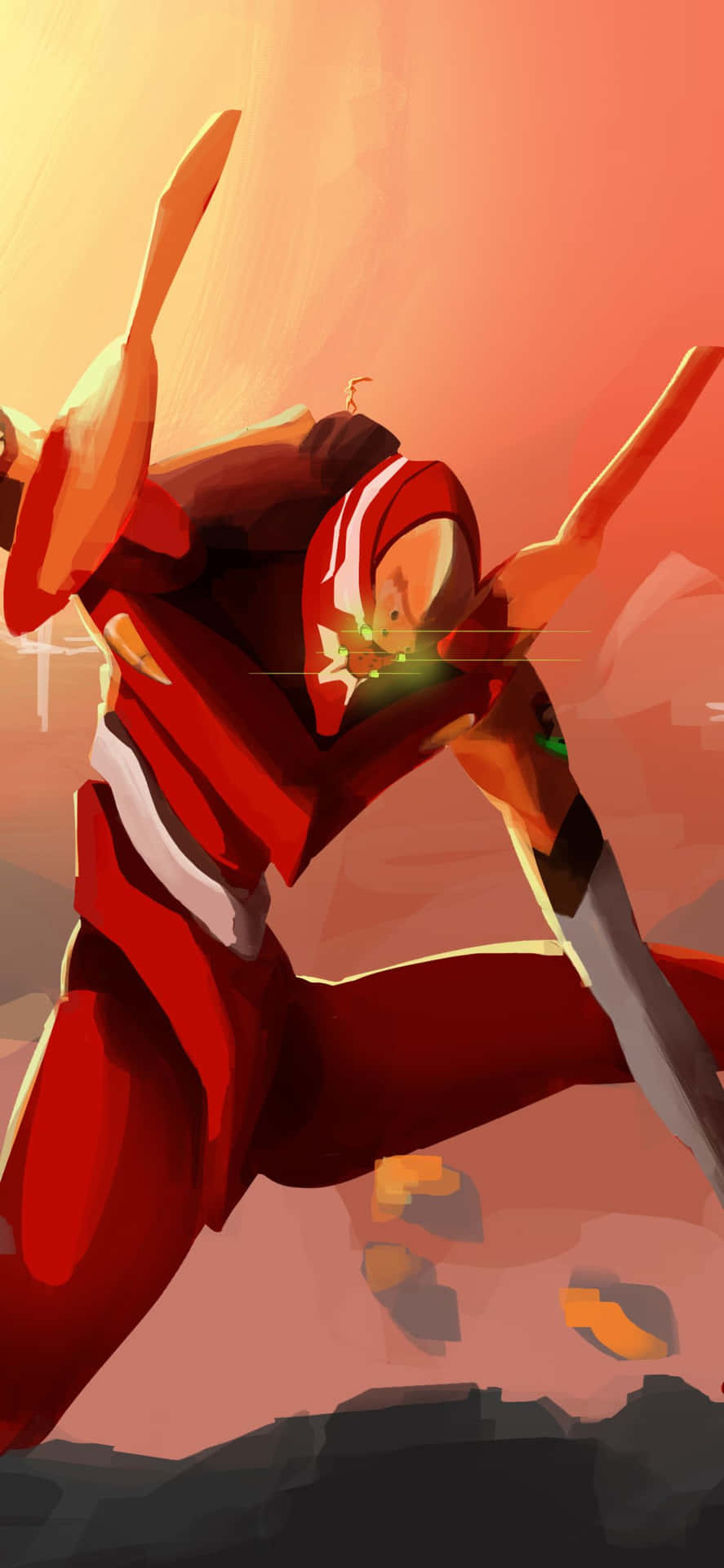 Show Your Fandom With The Neon Genesis Evangelion Iphone Background