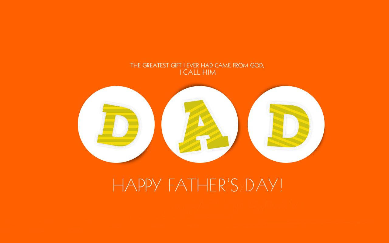Show Your Father How Much You Appreciate Him This Father’s Day With An Orange Word Art Gift! Background