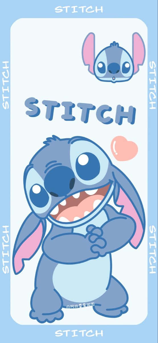 Show Your Love For Disney And Enjoy Adorable Stitch Background