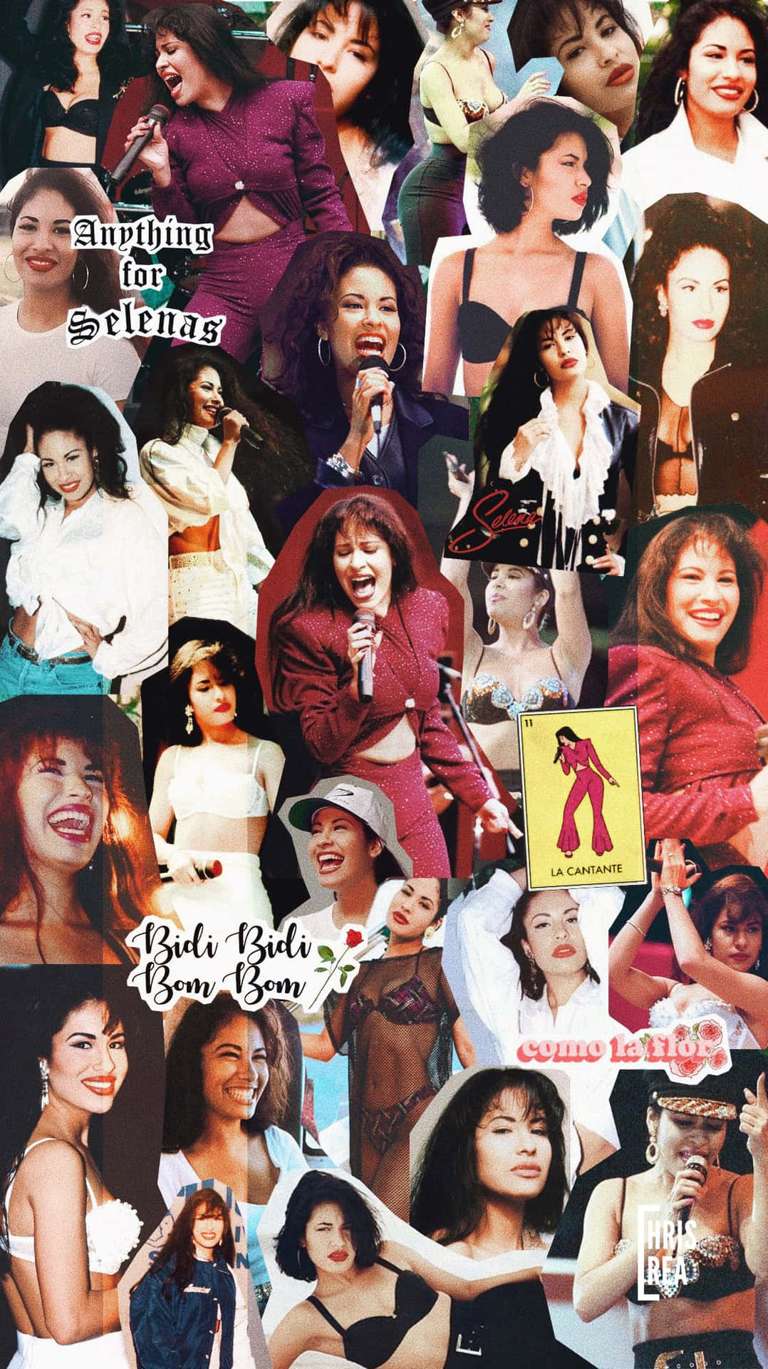 Show Your Love For Selena Quintanilla By Using Her Iconic Image As Your Iphone Wallpaper. Background