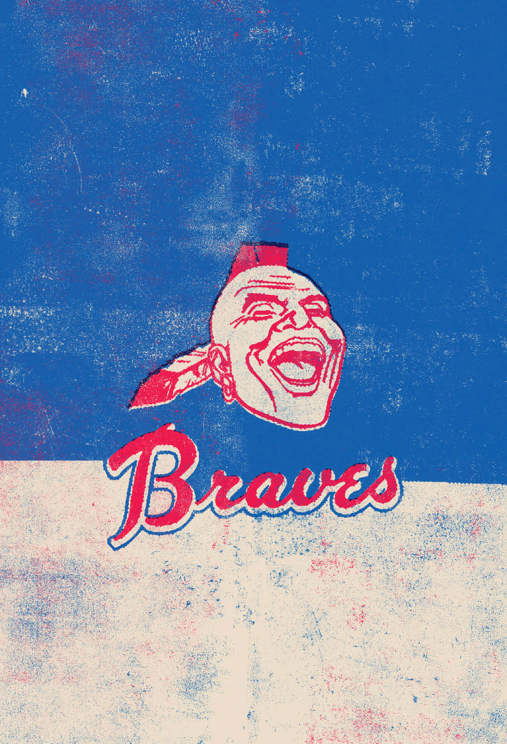 Show Your Love For The Atlanta Braves Every Day With This Hip Iphone Wallpaper. Background