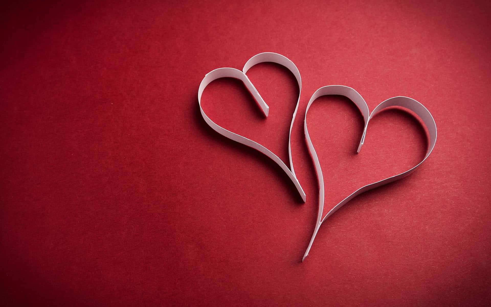 Show Your Love With A Red Heart Background