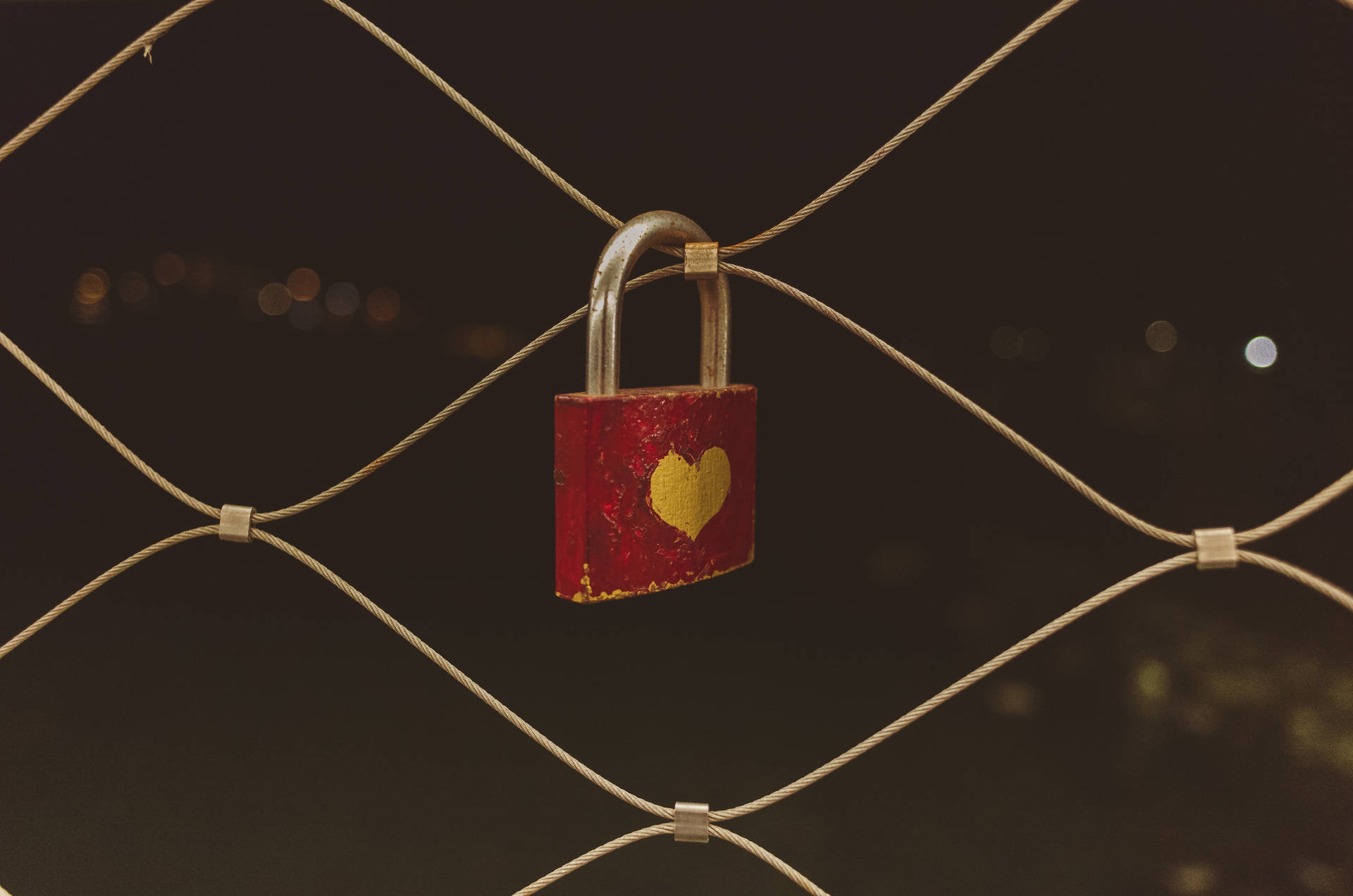 Show Your Love With A Vintage Lock. Background