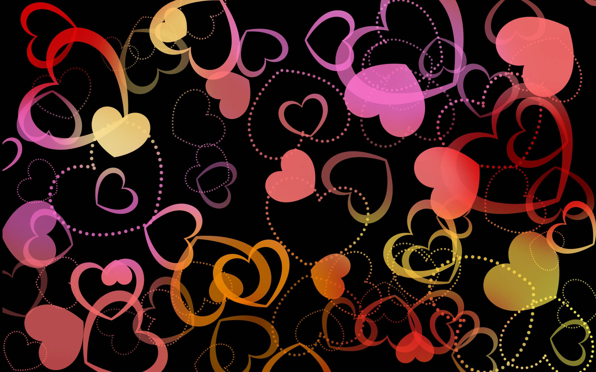 Show Your Love With This Beautiful 4k Wallpaper Of Hearts Background