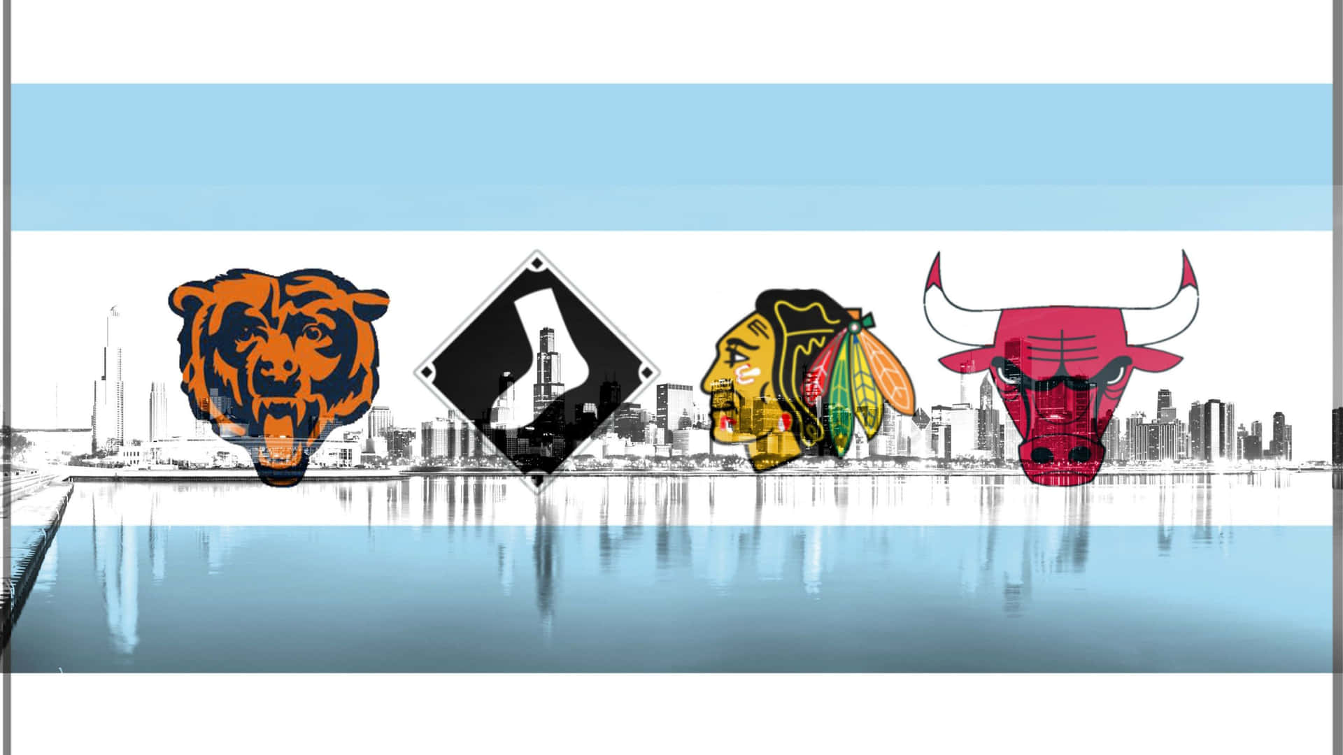 Show Your Loyalty To The Chicago Sports Scene! Background