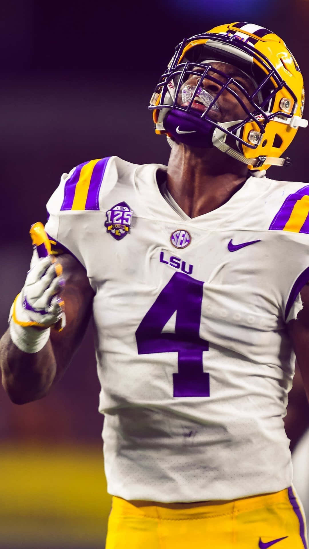 Show Your Lsu Pride On Your Iphone Background