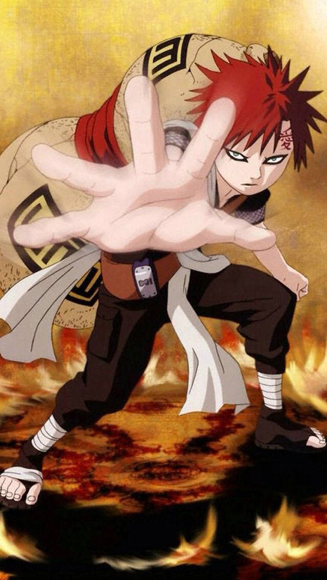 Show Your Naruto Fandom With The Gaara Iphone Background