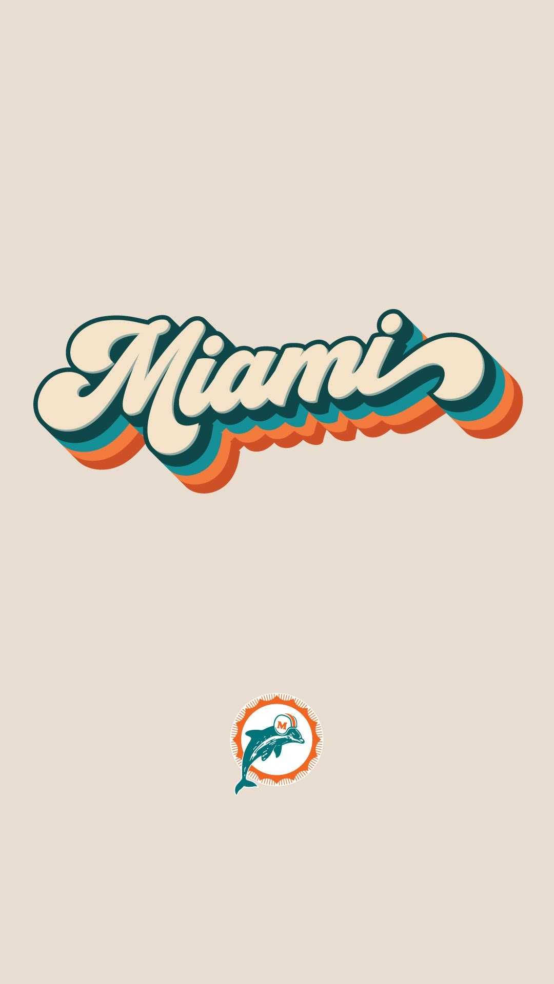 Show Your Pride With The Miami Dolphins Iphone Background