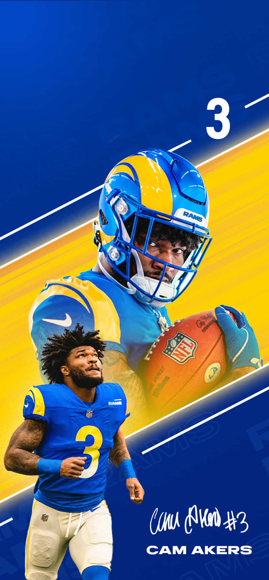 Show Your Pride With The Unique And Iconic Cool Rams Logo! Background