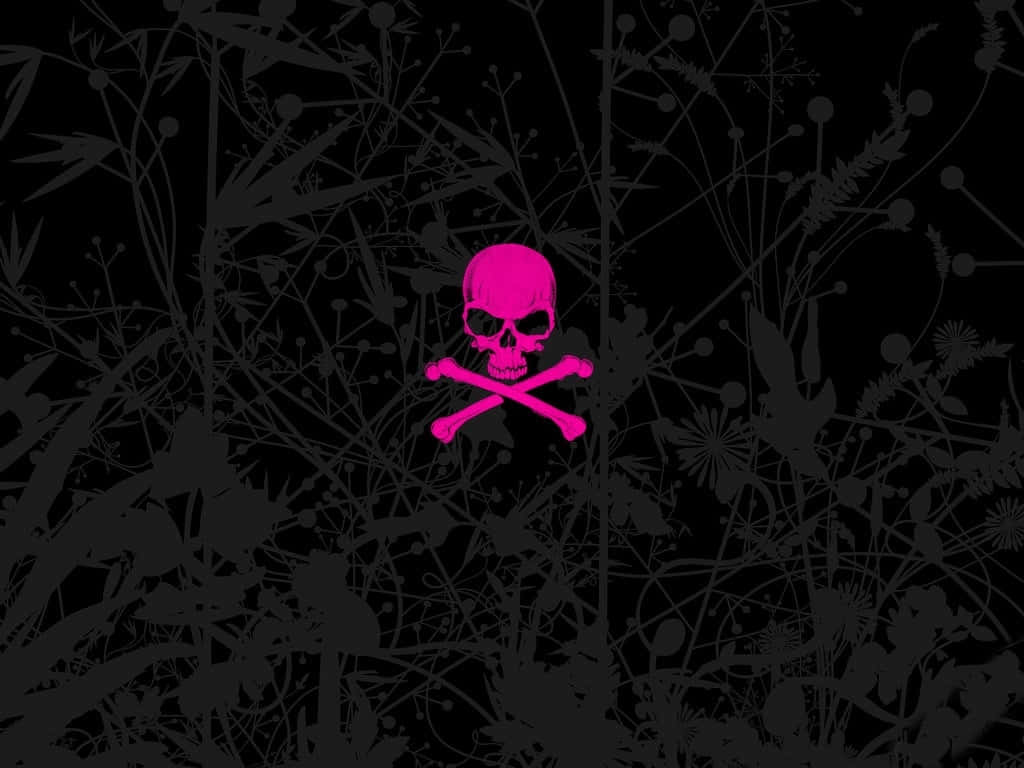 Show Your Rebellious Side With The 'pink Skull' - A Bold And Unique Fashion Statement. Background