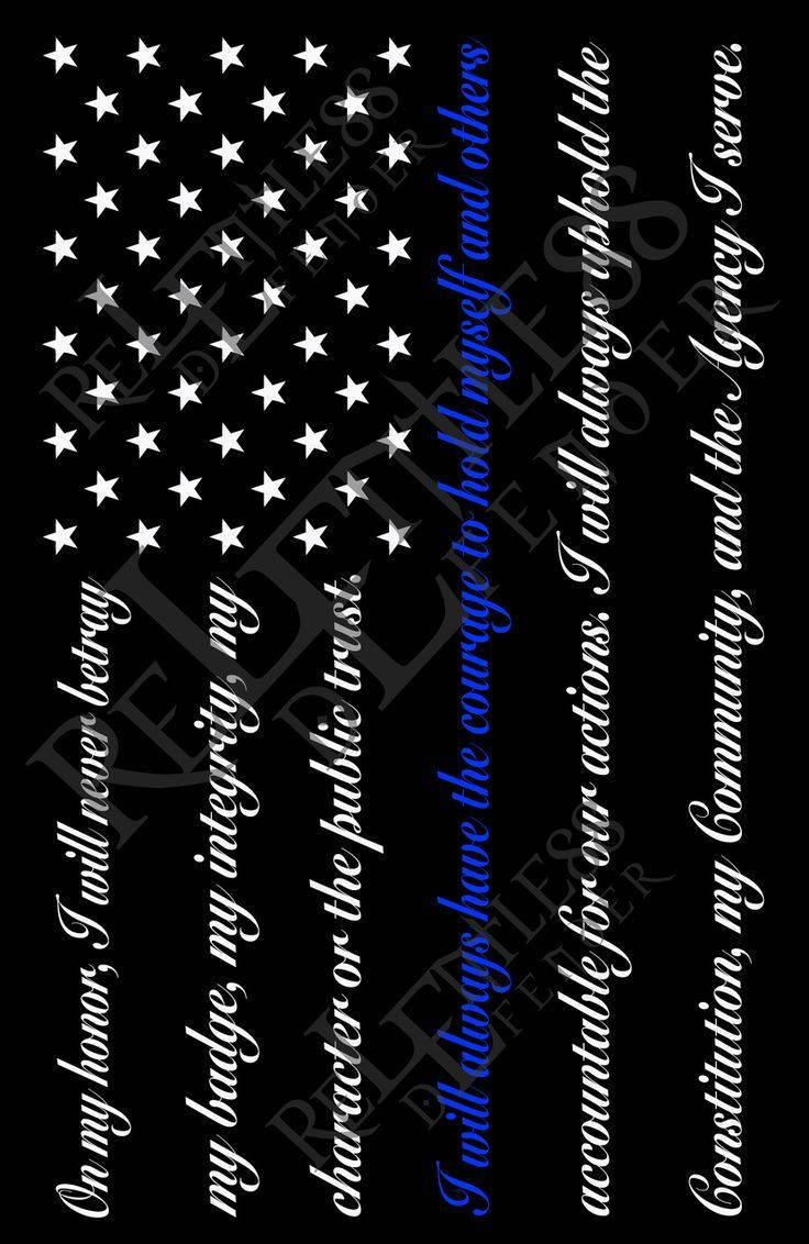 Show Your Support And Honor Our Police, Promote The Thin Blue Line Background