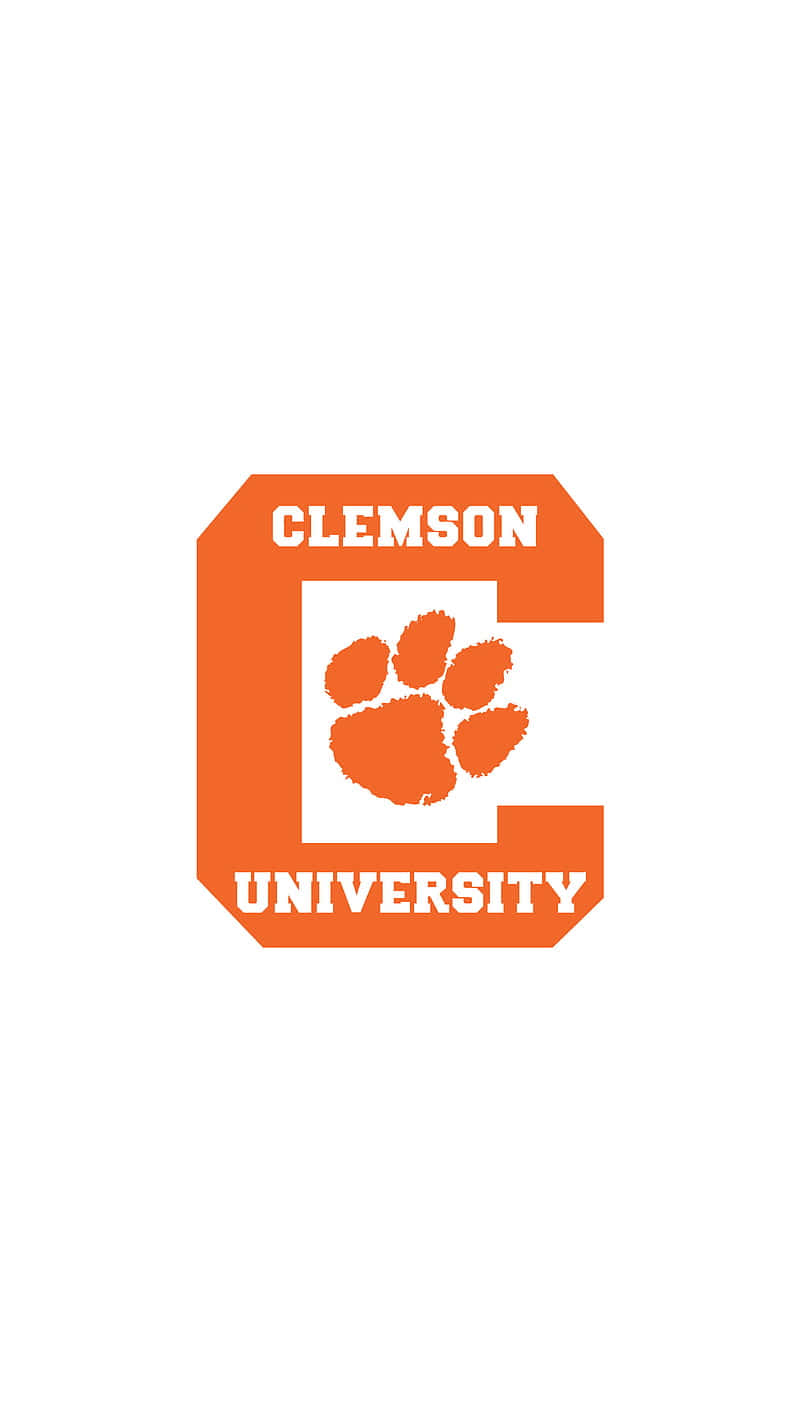 Show Your Support For Clemson With This Stylish Iphone Wallpaper Background