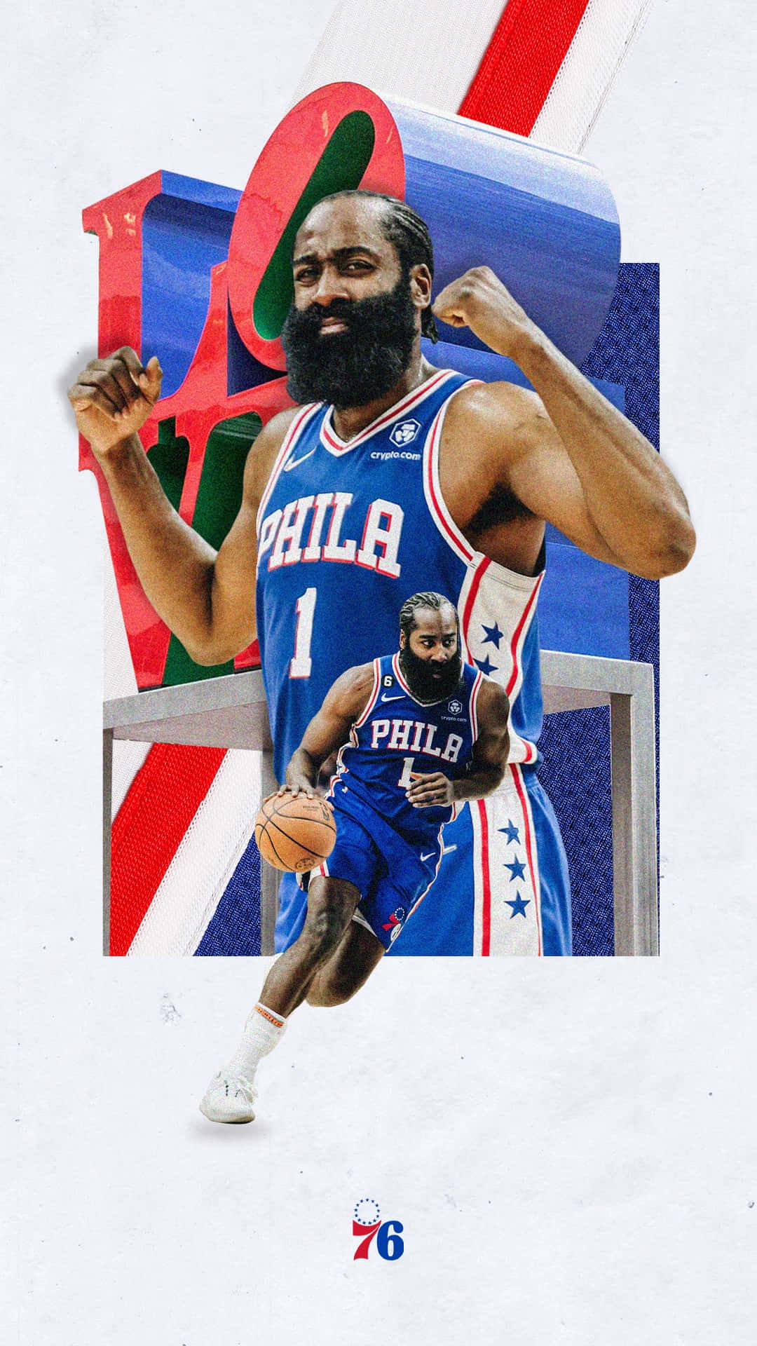 Show Your Support For The 76ers Background