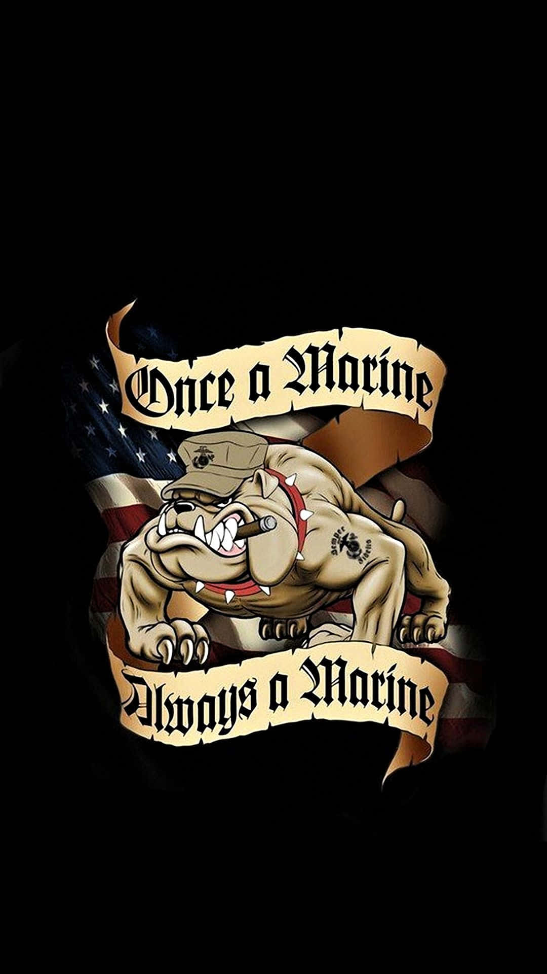 Show Your Support For The Us Marine Corps Background
