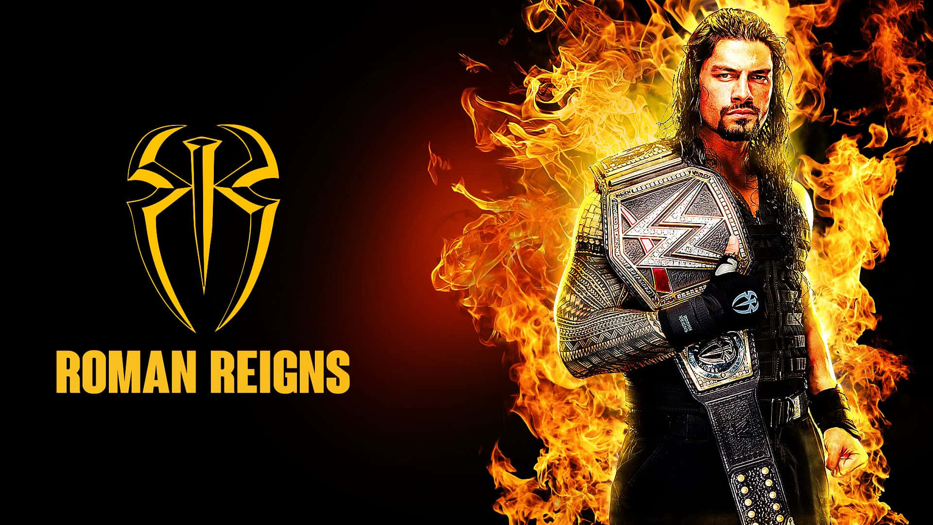 Show Your Support For Wwe Superstars With This Cool Patterned Wallpaper. Background