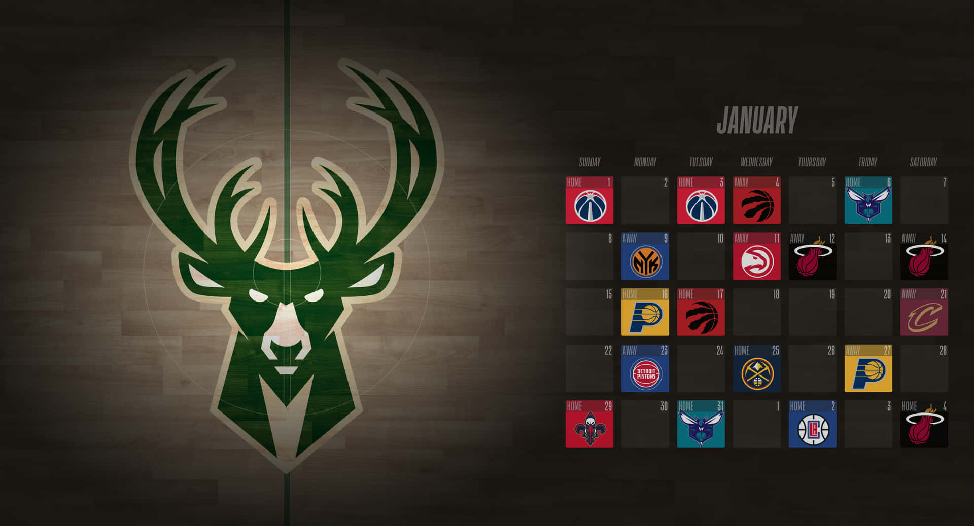 Show Your Support For Your Milwaukee Bucks With This Team Logo. Background