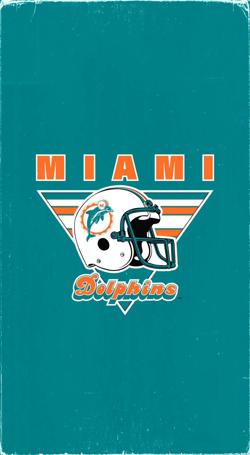 Show Your Team Spirit With The Miami Dolphins Iphone. Background