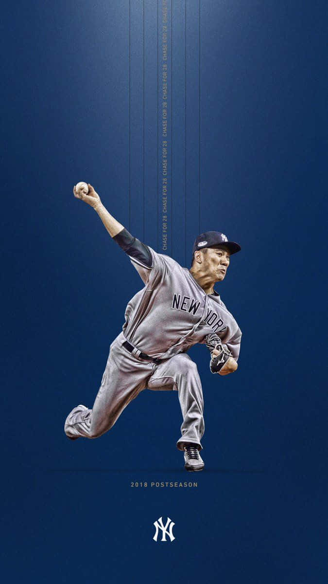 Show Your True New York Yankees Colours With The New Yankees Iphone Background