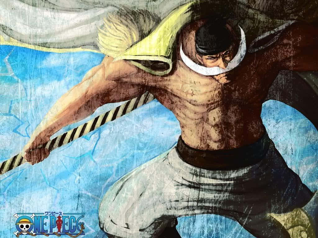 Showing Resilience, Whitebeard Stands Even Against The Elements Background