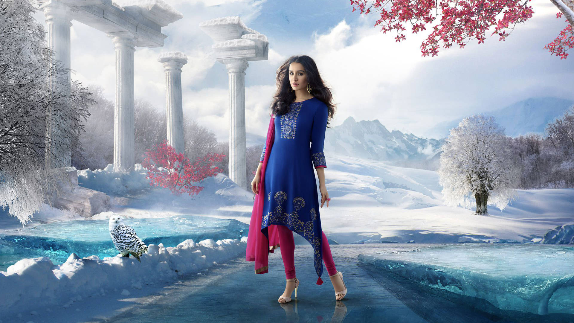 Shraddha Kapoor Salwar Suit Background