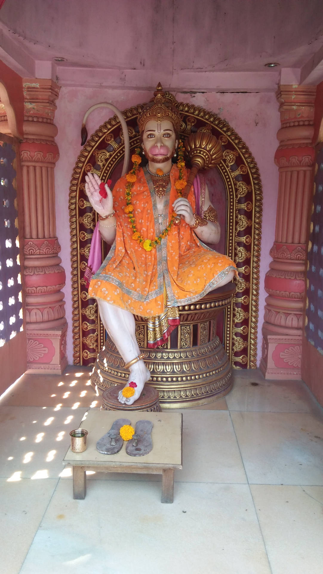 Shree Ram Hanuman Statue Background