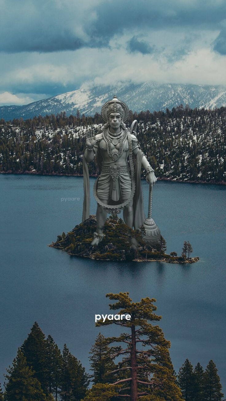Shree Ram Island Statue Background