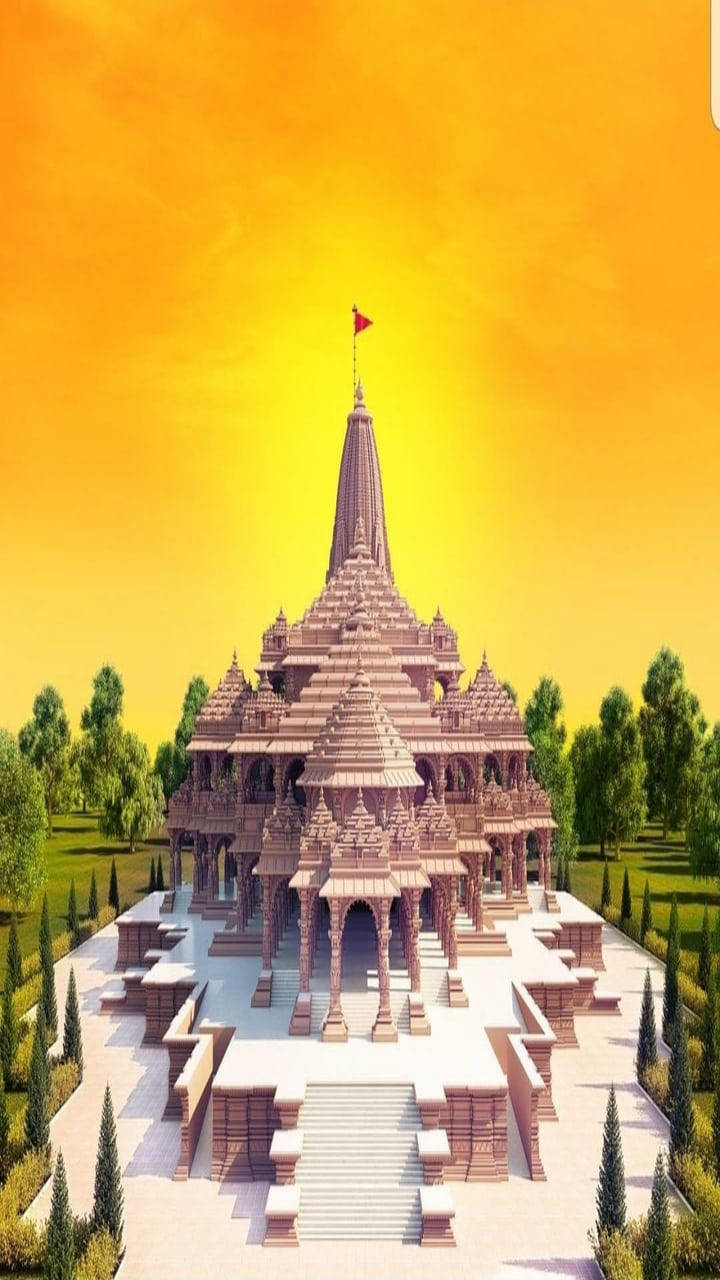 Shree Ram Temple Background
