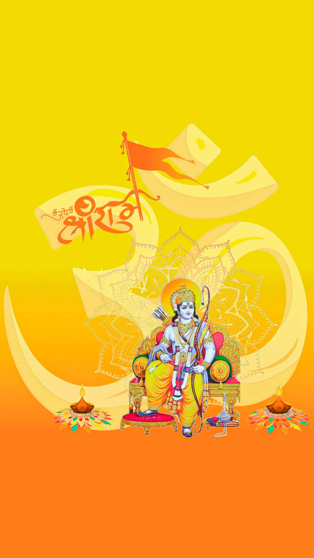 Shree Ram Throne Background