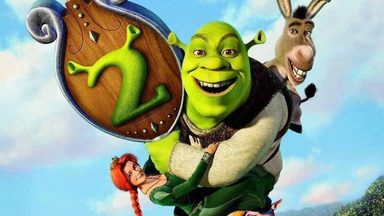 Shrek 2 And Donkey Smiling Widely