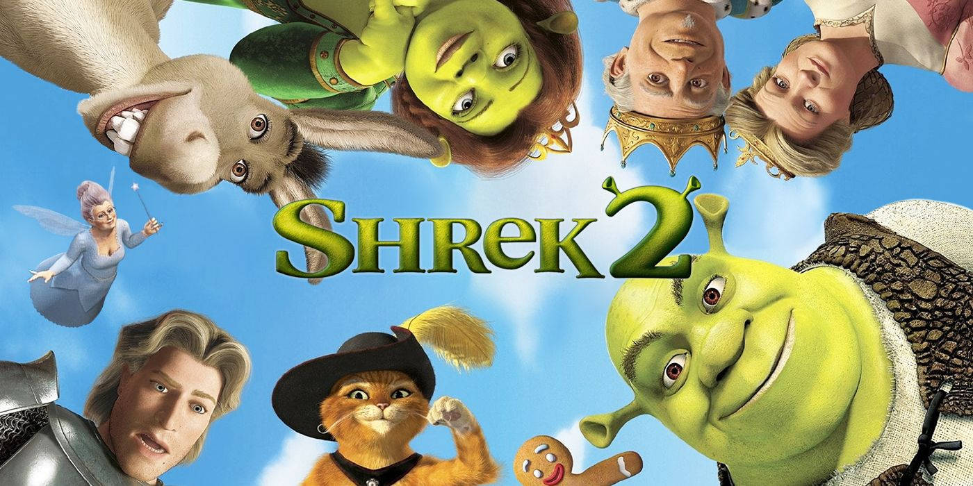 Shrek 2 Poster Crowding Circle