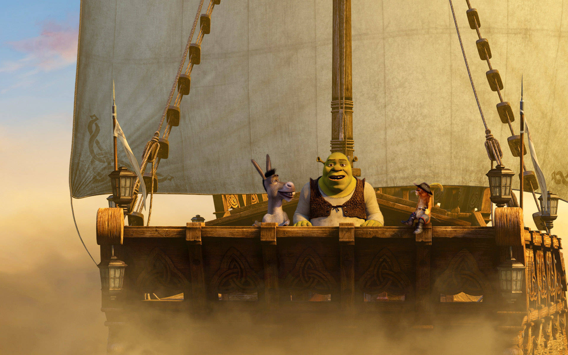 Shrek 4k Ship Background